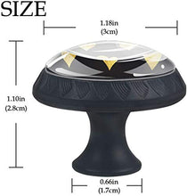 Golden Hearts Love Pattern Nero Pomelli per Porta Set di 4 Pomelli per Mobili Manopole per Cassetti Cucina Armadio Vetro