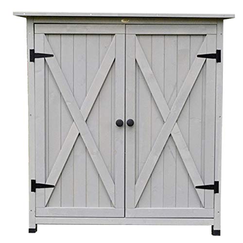 XLLLL Cassapanca da Esterno Baule Rattan Cassa Panca Portattrezzi Giardino Copri Bidoni Immondizia Portabidoni Spazzatura Madie Panchina Scatola di Immagazzinaggio All'Aperto Ideale,Grey