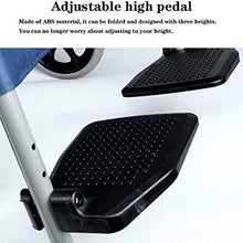 Carrozzine Semoventi, Trasportabili da Viaggio Portatile, Pieghevole Traspirante Cuscino Multifunzione Antiscivolo Assorbimento degli Urti Resistente all'Usura Trolley per Anziani Disabili Senior A