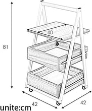 AIYIXUE Utili Archivi Comodino Comodino Triangolo Scala Struttura 3 Cassetti Salvaschermo Residenziale Camera Da Letto Storage 42X42X81Cm Tavolino