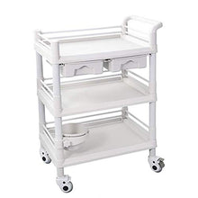 DHR- Carrelli di bellezza su ruote con Dirt regolabile benna, Hospital Medical rotolamento carrello, commerciale 3-Shelf attrezzature di servizio Carrelli Bagagli servizio di bellezza trolley