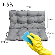 SuperKissen24. Cuscino Lungo per Panchina da Giardino 100x50 cm con Schienale 100x60 cm Resistente e Comodo per Panca da Esterno ed Interno - Rosso Scuro