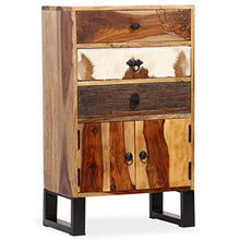 vidaXL Credenza in Legno Massello di Sheesham Armadietto Portaoggetti Madia