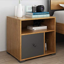 Comodino Camera da Letto Semplice Mini Cassetto Armadietto di stoccaggio Mobili Multi-Funzione Doppia Pompa Armadietto di personalità Armadietto Laterale Cuscinetto 300KG-47.8x40x50cm FANJIANI