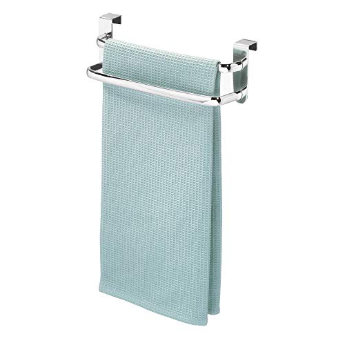 InterDesign Axis Doppia Barra Portasciugamani per Armadietti, Argento, Cromato, 5x5x5 cm