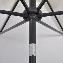 GOTOTOP Ombrellone da Giardino 3x2 Ombrellone Rettangolare,Parasole con Palo Inclinabile,Base Non Inclusa,Baldacchino in Poliestere,per Terrazzo Giardino Esterno,Bianco,200 x 300 cm