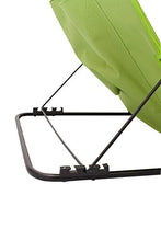 Meerweh Strandmatte XXL mit Lehne Strandliege Isomatte Picknickdecke ca. 200x60cm Lettino Prendisole, Poliestere, Verde/Grigio, 200 x 60 x 68 cm