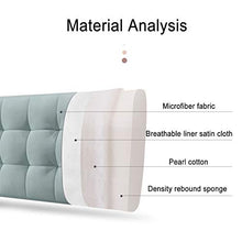 WENZHE Cuscino Testiera Letto Cuscini Lettura Capezzale, Anti Collisione Imbottitura in Vita, Spessore 10cm, Usato per Camera Letto Decorazione, Personalizzabile