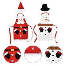 STOBOK 2 Pezzi Copri Bottiglia di Vino di Natale Mini Cappello di Natale Vino Topper E Grembiule Pupazzo di Neve di Natale Porta Argenteria di Natale Decorazione Bottiglia di Champagne