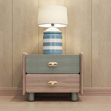 Comodino Camera da Letto Soggiorno Study Room Facile Montaggio Ash Comodino Solid Tavolo Wood End con 2 cassetti-Side Table Adatto Successivo ad Un Letto o Un Divano