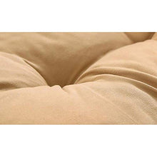 Dieluny, cuscini per sedia a dondolo, trapuntati, per divano, per interni, esterni, patio, salotti, sedie pieghevoli, colore caffè, 48 x 120 cm