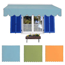 WBTY - Tenda da sole rettangolare per esterni, cortile e cortile, in tessuto resistente agli UV, per giardino, pieghevole, resistente all'usura e alla pioggia