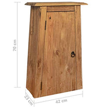 Tidyard Armadietto Pensile Vintage, Massello di Pino Riciclato, 42x23x70 cm