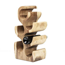 Rikmani Portabottiglie per Vino alla Moda - Portabottiglie in Legno Deco - Fatto a Mano Creativo - Portabottiglie per Vino (S-Luminosa)