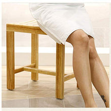 NZDY Home Essentials, Sgabello da bagno in legno massello, per lavare i piedi piccola panca per anziani, sgabello corto, tavolino da caffè, cambio casa, scarpe sgabello 0110, grande, grande