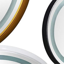 Wall mirror Specchio da Bagno Smart Specchio da Parete con luci a LED Specchio da Trucco Specchio da Bagno Specchio Rotondo Specchio Luminoso Oro Nero Bianco 50 * 50, 60 * 60, 70 * 70, 80 * 80 cm