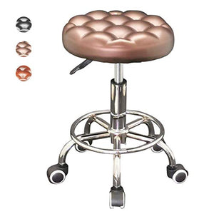Turno di rotolamento Sgabello Sedia, di Supporto Regolabile Idraulico rotolamento Girevole Sgabello per Massaggi e Salone Ufficio Viso Spa Medical Sedia con Ruote,B