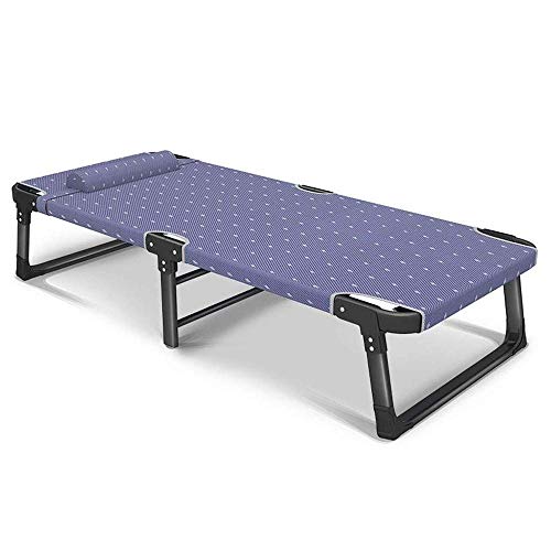 Lettino da campeggio pieghevole per esterni Letto pieghevole ， Letto pieghevole singolo ， Letto pieghevole portatile Pausa pranzo Letto singolo accompagnato Camera in affitto Letto semplice Letto da c