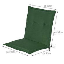 Beautissu Cuscino per sedie da Giardino e spiaggine Loft NL - 100x50x6cm -soffice Imbottitura e Comfort Extra - Verdone
