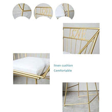 LWW Sgabelli, aggiornato prima colazione Sedia Sgabelli, Sgabello Alto sala da pranzo e soggiorno Ferro Cucina Colazione contatore Greenhouse Cafe Bar,Oro,SeatHeight65cm