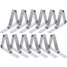LIPENLI Fermatovaglia 48 Clip Tavolo da Picnic Flessibili in Acciaio Inossidabile Tovaglia Tovaglia Clip Copertura Holder Adatto for Tenda Picnic Wedding Festa di Laurea
