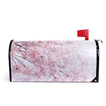 Copre cassette postali magnetiche grandi con fiori di ciliegio giapponese Natura Sakura Spring Floral Mail Box Wrap Garden Yard Home Decor dimensioni 64,8 x 53,3 cm
