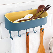 DXBFZGZ Portaoggetti da bagno appeso a parete bagno lavaggio gratuito punzonatura pasta ventosa cucina vanity wall storage box