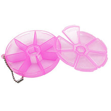 HEALLILY Portapillole settimanale Porta pastiglie Tascabile Contenitore Pillole Dispenser Pillole settimanale da Viaggio Portatile (Rosa)
