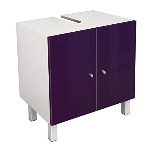 Berlioz Creations Mobile da Bagno sotto lavabo – Melanzana Alta brillantezza, Altro, 60 x 42 x 65 cm