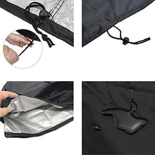 FEZBD Patio Hanging Copertura della Sedia, Uovo Altalena da 210D Impermeabile e Antipolvere in Tessuto Esterno del Giardino del Rattan di Vimini Swing Chair Cover (190 * 115cm),Nero