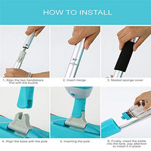 SSAYY Spray Mop Mop per Pavimenti Spray con Cuscinetti Riutilizzabili in Microfibra Mop per Manico A 360 Gradi per Cucina di Casa Piastrelle in Ceramica in Legno Laminato Pulizia del Pavimento