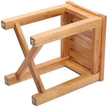Sgabello da Bagno in Legno massello, Sgabelli da Doccia Panca Stabile Antiscivolo Max 150 kg 0109 (Colore: A, Dimensioni: 423445CM)
