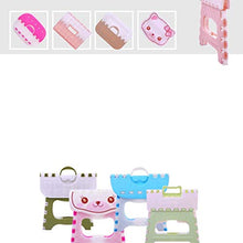 KOLOSM Sgabello Pieghevole da Bagno Steso Pieghevole Sgabello Leggero Step Steso Step Mini Sgabello Sicuro del Fumetto per Cucina, Bagno, Camera da Letto, Bambini o Adulti (Color : Chocolate)