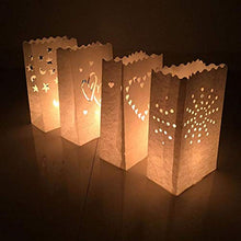 ARTFFEL Vola 30pcs Candela Borsa Resistente alla Fiamma Lanterna Luce Hollow Borse Candela Sacchetti Tealight Sacchetti for la Festa Nuziale .Compleanno