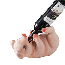 XLBAXLJ Piggy Bank Wine Rack, Fumetto Creativo Sveglio del Vino della casa cremagliera Champagne Decorazioni per la Veranda Ufficio Soggiorno Camera da Letto