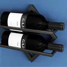 FYLHX Stile Europeo Parete Vino Cremagliera di Vetro Bar Soggiorno Ristorante Cucina Decorazione della Casa Cremagliera del Vino Multi-Funzione Mare di Vetro di Vino 10 Pollici