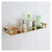 ZYNSGYYS Mensola Doccia Scaffale da Bagno Intero in Acciaio Inox 304 Scaffale da Bagno da Bagno da 19,6 Pollici (Oro) 1221