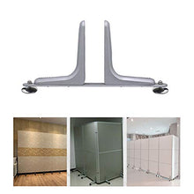 BIN Office Desk Divisore Morsetto Supporto Schermo Mobile Lega di Alluminio Mobile Piedi a mensola Equilibrio Schermo Piedi Schermo Fisso,Argento