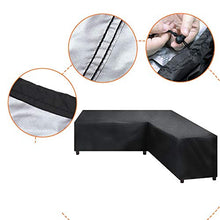 MLXIUXIU Copertura per mobili da esterni, impermeabile, a forma di L, per divano da giardino, a forma di L, per divani a sinistra, 198,1 x 266,7 cm (sinistra 200 x destra 270 cm)