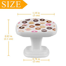 Ciambelle 4 PCS Pomelli per Porta, Pomolo per Mobile, Pomelli per Mobili con Viti, Maniglia per Armadietto, Pomelli per Porta, Pomelli per Cassetti per Porta, Armadio, Cassetto e Credenza