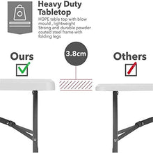 Tavolo da Picnic all'aperto Tavolo da Campeggio all'aperto da Tavolo Pieghevole 6ft per Giardino, Spiaggia, Campeggio, Picnic, cookouts, Festa BBQ Party Table (Color : B)