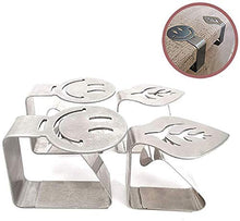 Wacemak1r - Supporto per tovaglia, in acciaio inox, per feste, ristorante, picnic, buffet, foglie, 4 pezzi