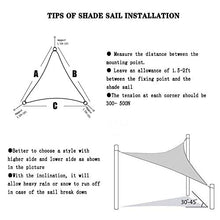 WXQIANG - Tenda parasole a triangolo, per esterni, per cortile, cortile, parco, piscina, dimensioni possono essere personalizzate protezione solare, isolamento termico,
