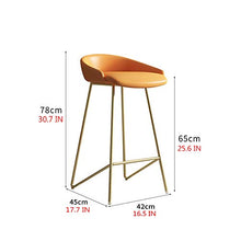 LKLXJ Sgabelli da Bar-sedie da Bar Alte Set di 2-Sgabello Bar Industrial Altezza del Contatore 65cm,Nero Bianco Geometria Cornice Metallica,con Schienali Bassi,Sedile Morbido PU