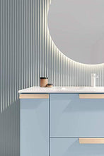 Randalsa Mobili LAGOM 120 cm | Blu Chiaro Opaco | Mobili 120 x 60 x 45 cm + Bacino in Ceramica + Piedi