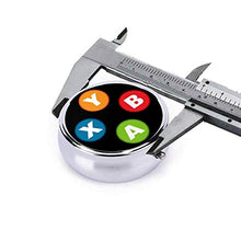 Controller per videogiochi, contenitore rotondo per pillole a 3 scomparti, in metallo, per medicina e vitamine, contenitore decorativo per viaggi all'aperto