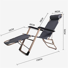 Lettino prendisole Zero Gravity, reclinabile grigio reclinabile Lettino prendisole Sedia regolabile 178 * 60 * 30cm Mobili da giardino per esterni Letto pieghevole per la spiaggia Piscina Patio estern