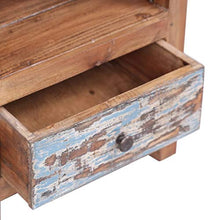 FAMIROSA Comodino 41x30x50 cm in Legno Massello di Recupero