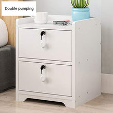 Comodini Decorazione Studio Addensare con la Serratura Assemblea Doppio pompaggio Corridoio Locker Bagno Solido della Famiglia di Legno Camera da Letto Soggiorno Multifunzione 32.5X26X40cm MUMUJIN