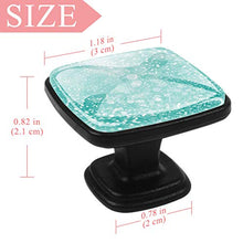 Luci di Natale scintillanti blu Pomelli per Porta Set di 4 Pomelli per Mobili Manopole per Cassetti Cucina Armadio Vetro